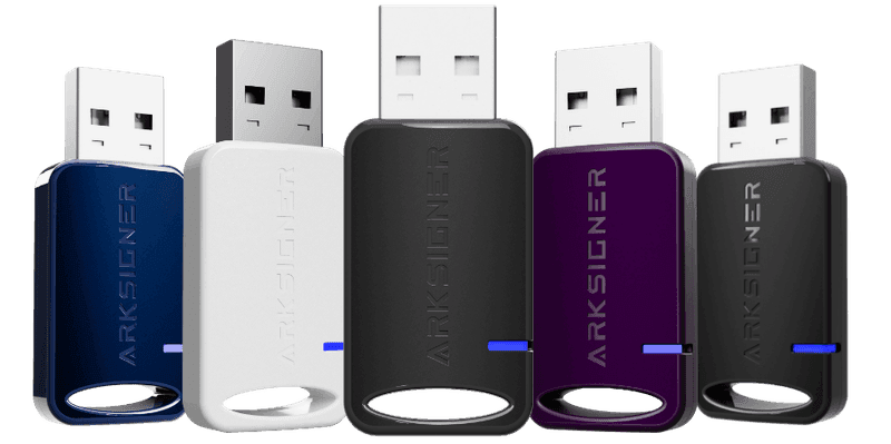 ArkSigner e-imza USB cihazları — Meatek teslimat