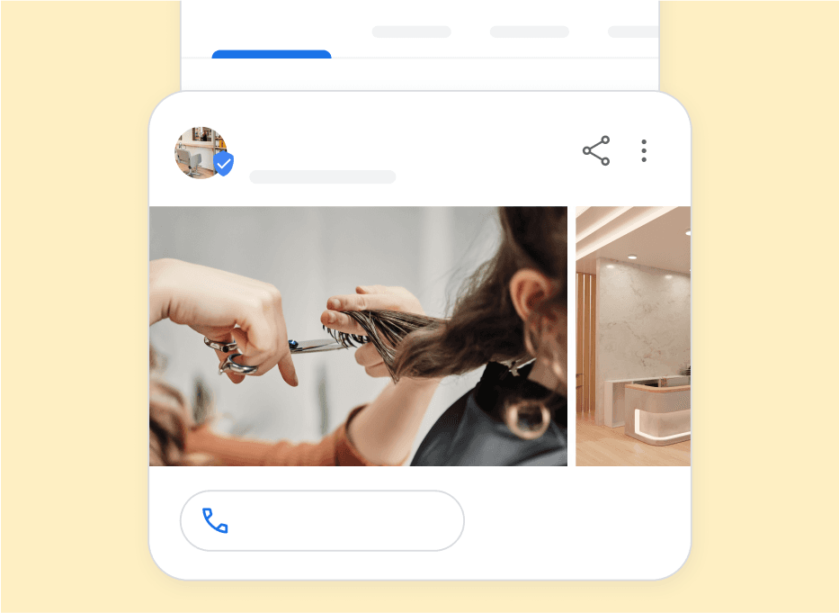 Google İşletme hizmetler ekranı — Meatek